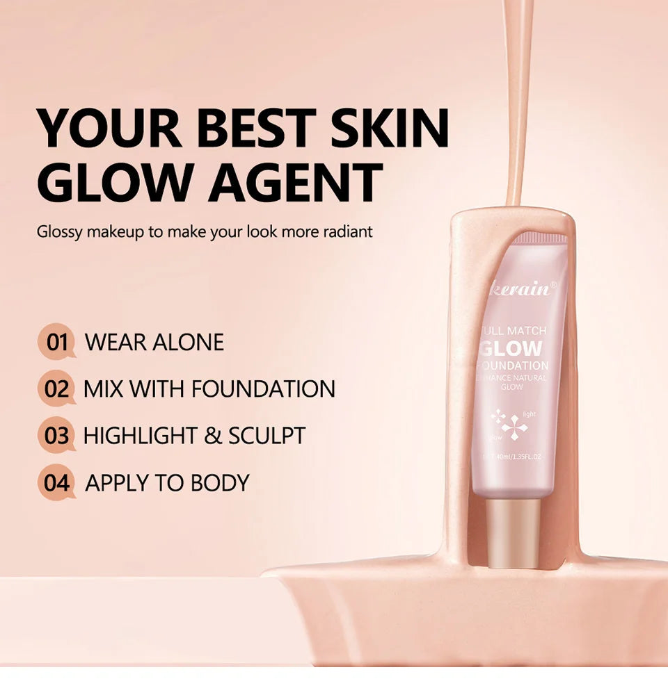 Radiant Liquid Glow Foundation and Highlighter - 7