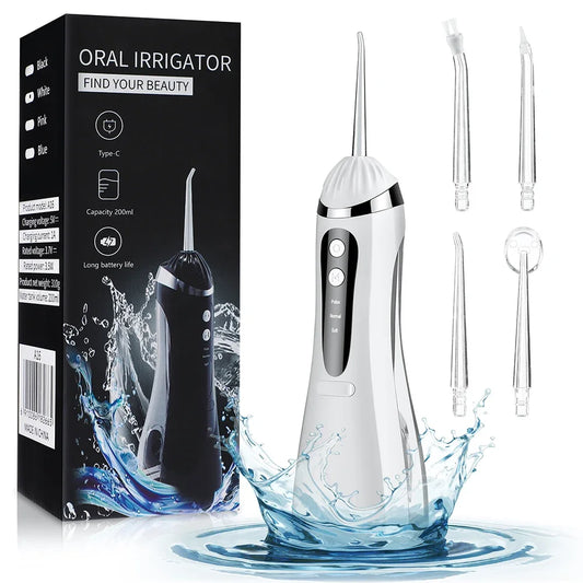 Portable Cordless Water Flosser for Deep Teeth Cleaning