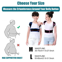 Adjustable Back Posture Corrector Brace for Kids and Teens