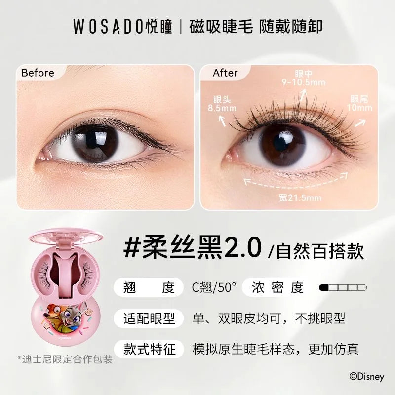 Magnetic Reusable False Eyelashes with Applicator Tool - 47