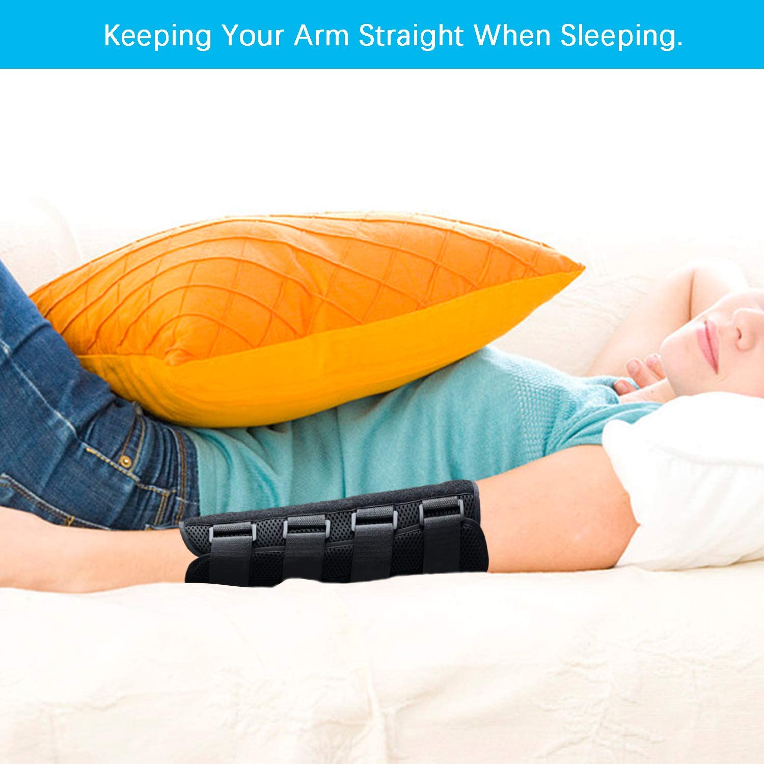 Adjustable Elbow Immobilizer Splint for Pain Relief and Recovery - 12