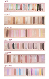 16-Color Versatile Eyeshadow Palette for Daily & Glam Looks