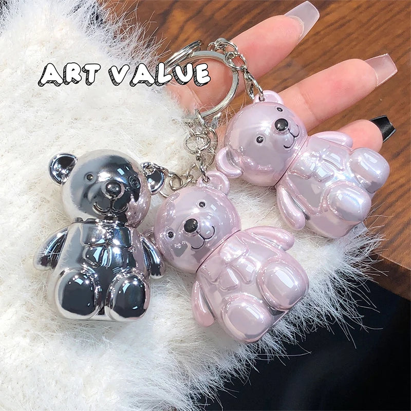 Cute Bear Keychain Velvet Matte Lip Clay - 5