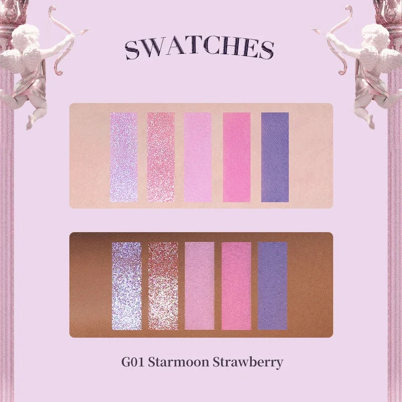 Five-Color Strawberry Eyeshadow Palette - 4