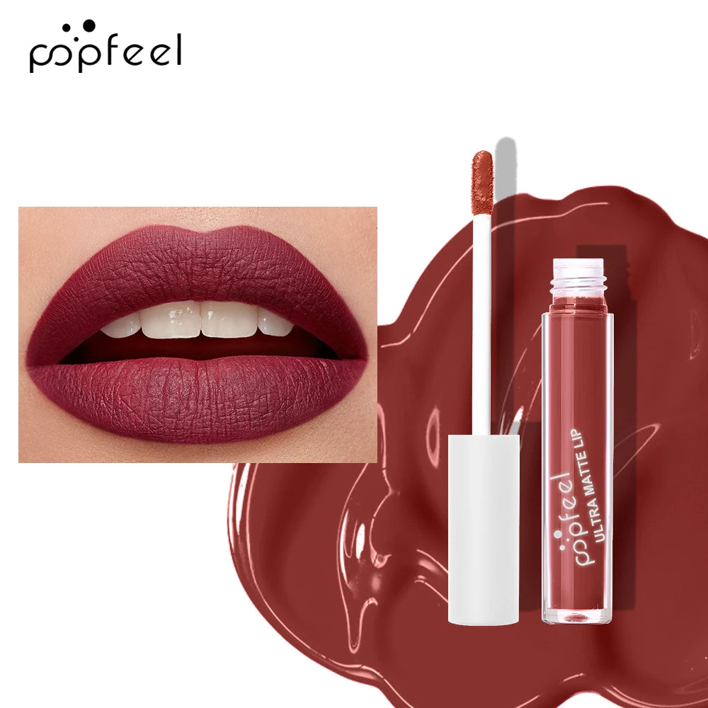 Long-Lasting Black Matte Liquid Lipstick - 19