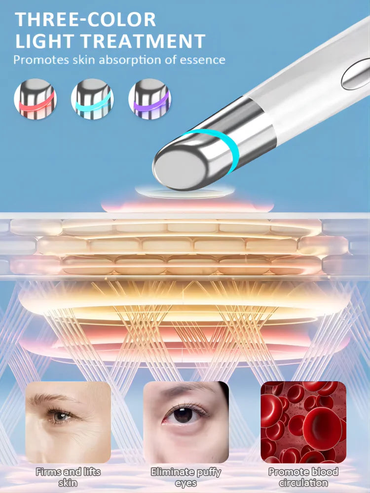 3-in-1 LED Eye Massager for Dark Circles and Puffiness - 8