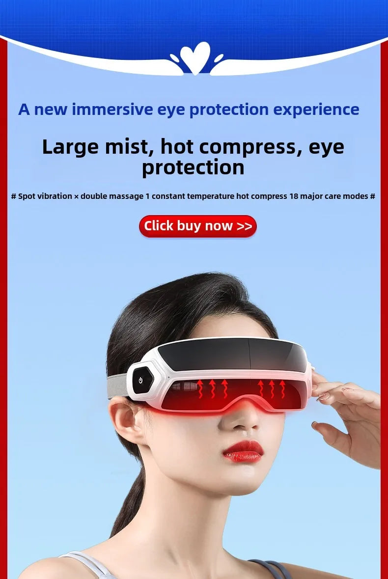 Steam Atomization Eye Massager with Heat and Bluetooth - 6