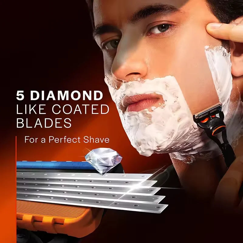 5-Blade Precision Men's Shaving Razor with Flexball Technology - 6