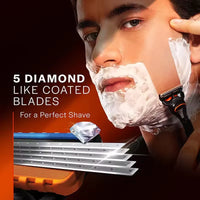 5-Blade Precision Men's Shaving Razor with Flexball Technology