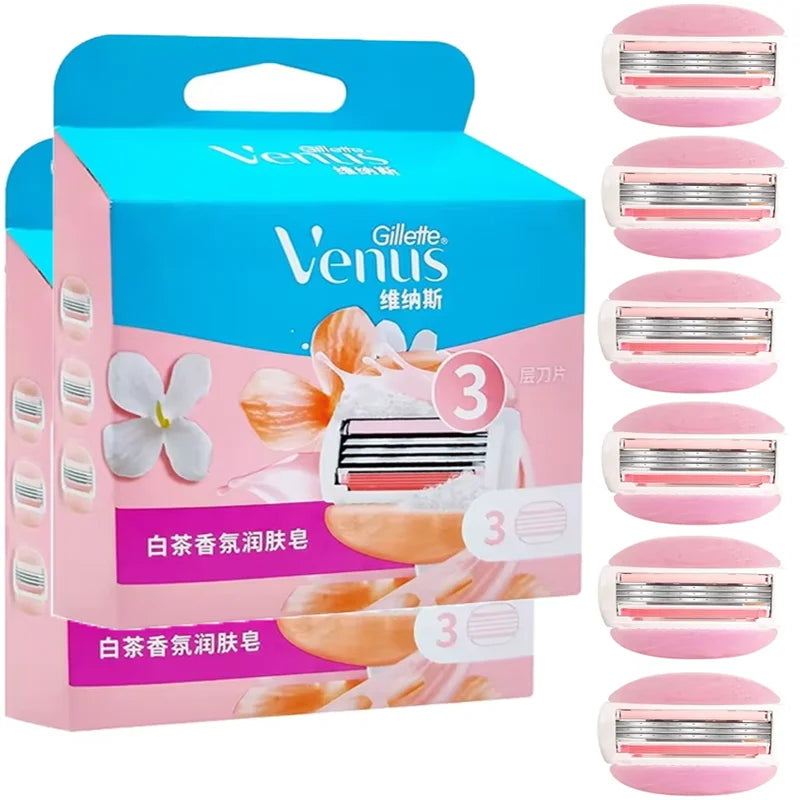 3-Blade Smooth Shave Razor Refills with Moisturizing Gel - 8