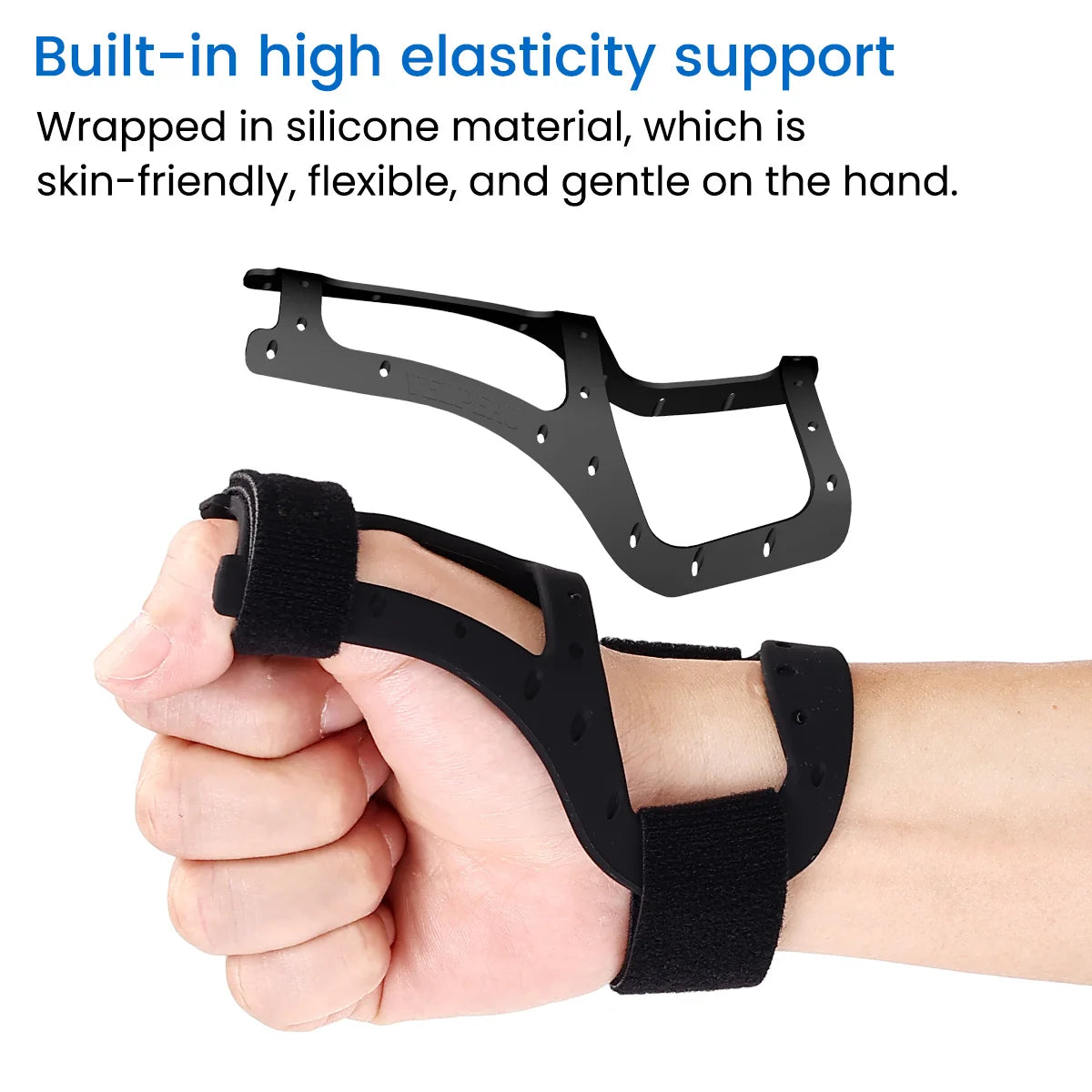 Adjustable Waterproof Silicone Thumb Splint for Pain Relief - 11