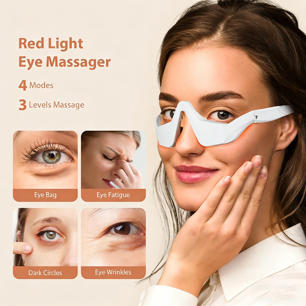 EMS Red Light Eye Massager for Dark Circles and Fatigue - 10