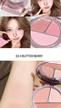 Bear Knight Trio Blush Palette for Flawless Makeup