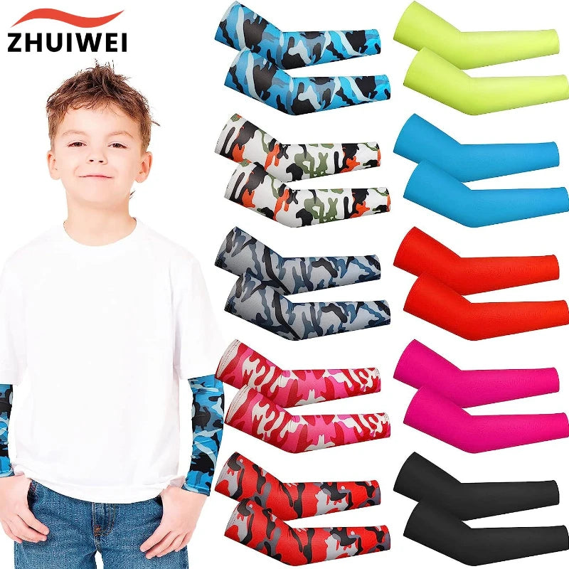 Kids UV Sun Protection Cooling Arm Sleeves - 1