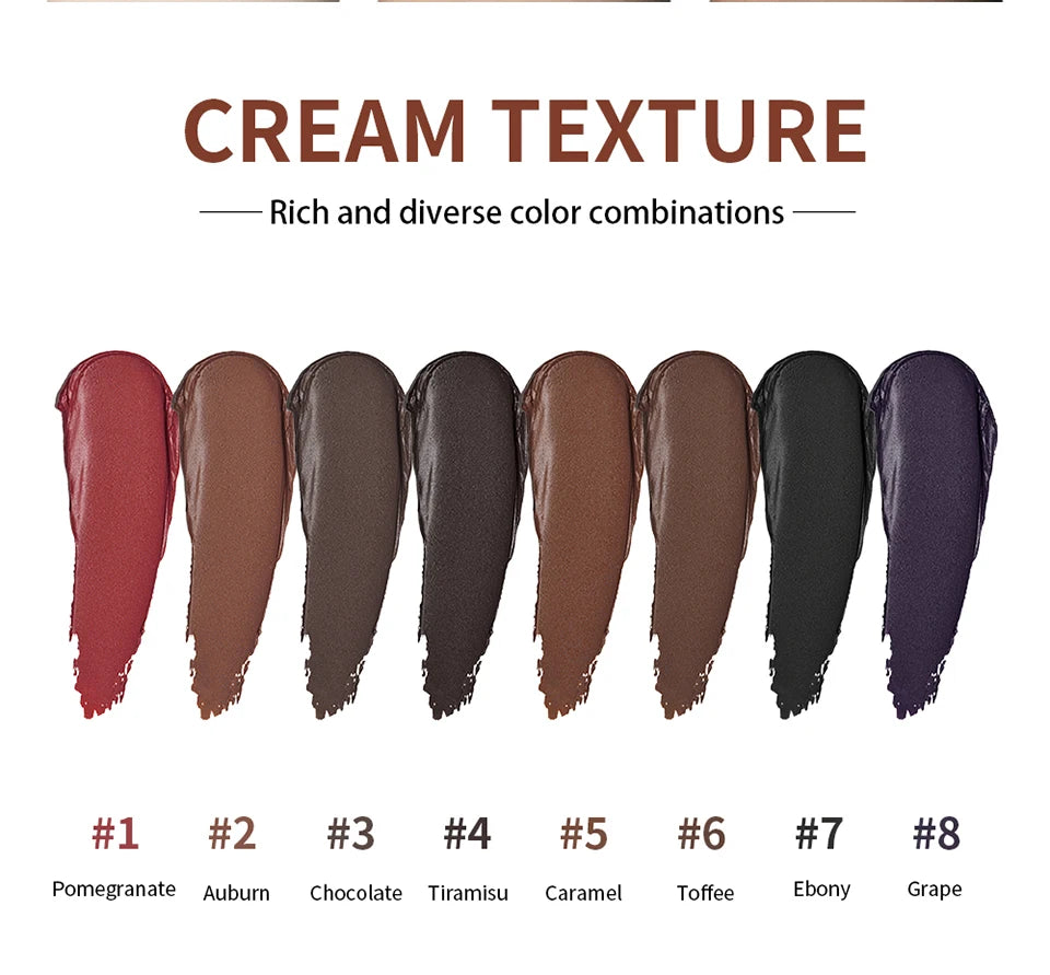 8-Color Cream Blush and Contour Palette - 25