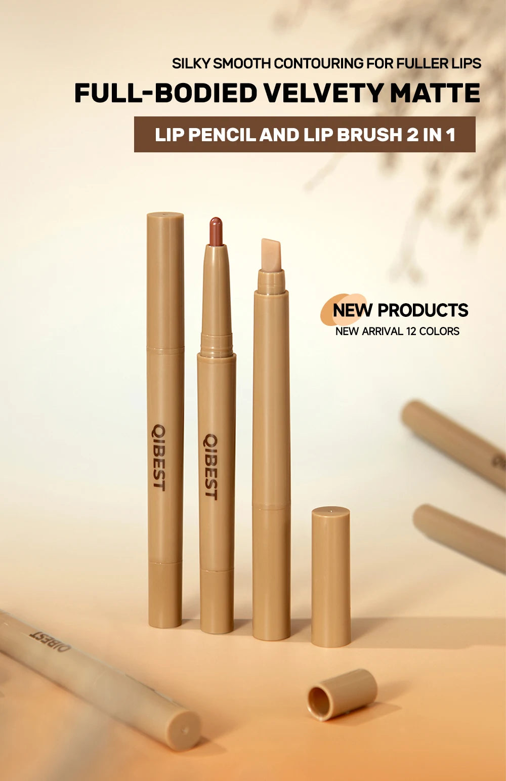 2-in-1 Matte Lip Liner and Precision Blending Brush - 7