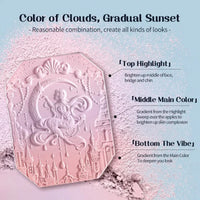 Gradient Mermaid Cheek Blush with Matte Finish