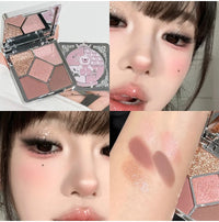 5-Color Shimmer and Matte Eyeshadow Palette