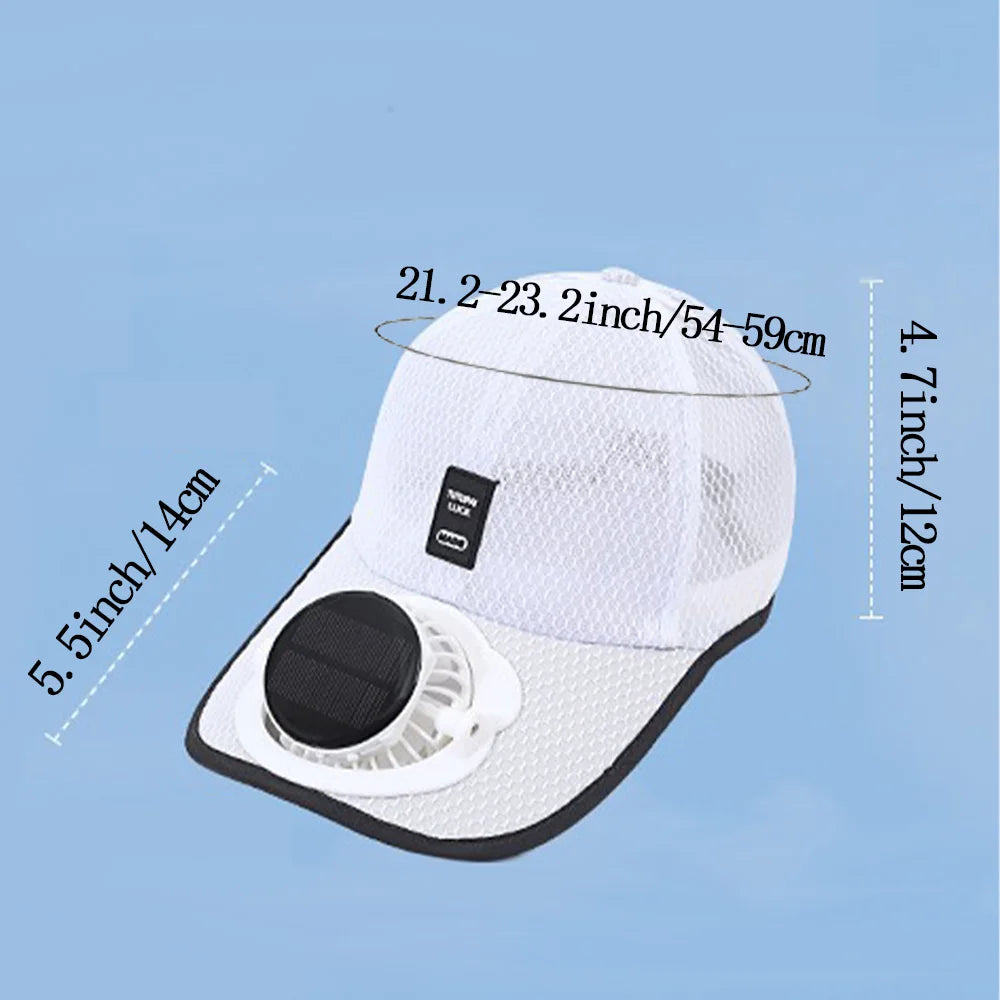 Solar Powered Cooling Baseball Cap - 22