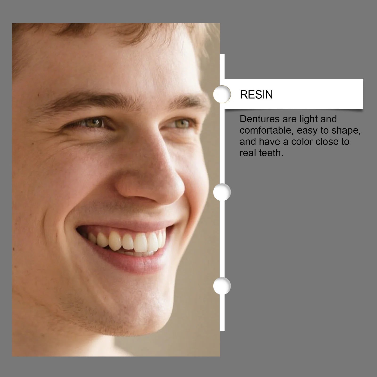 Instant Comfort Fit Cosmetic Dentures for Natural Smile - 5