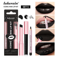3-Piece Waterproof Matte Lip Makeup Set for Travel