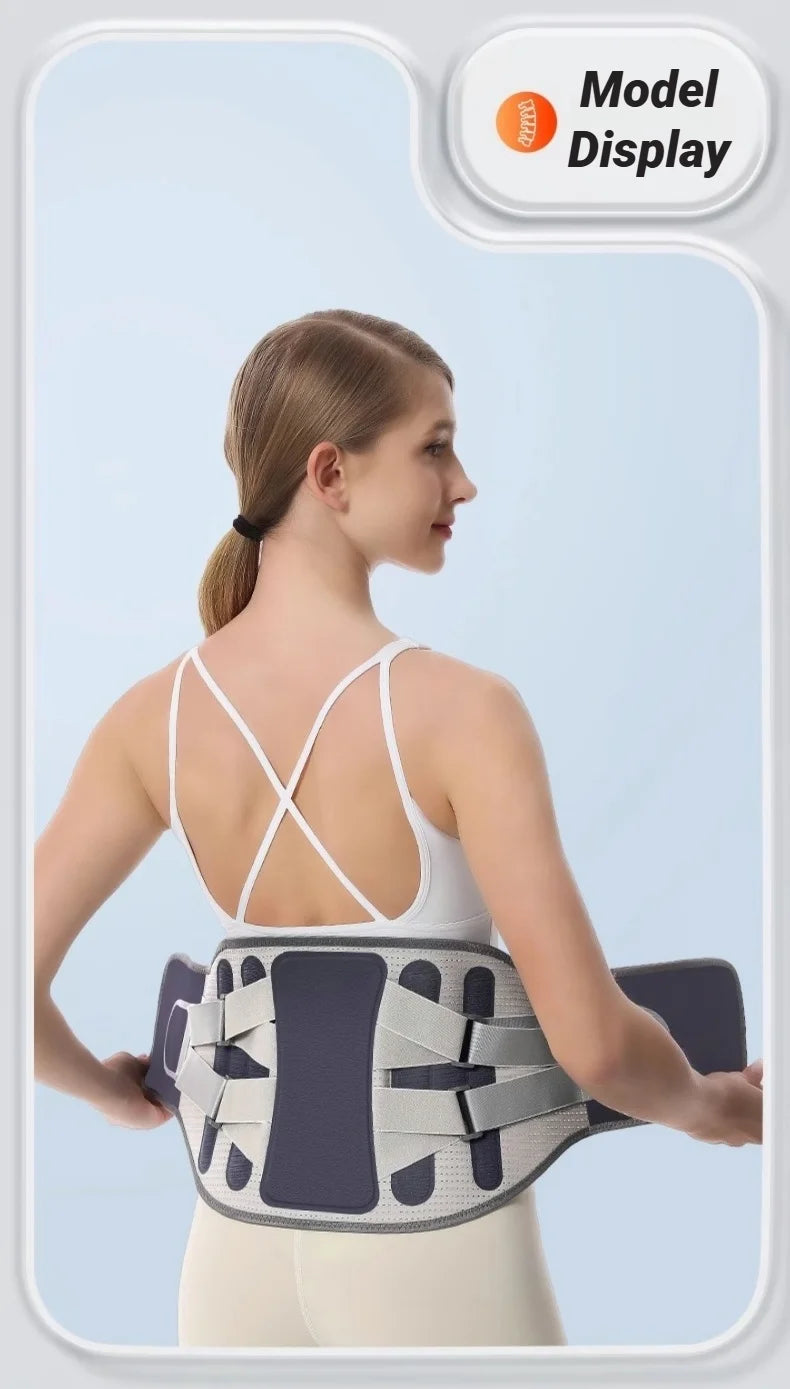 Adjustable Lumbar Support Belt for Lower Back Pain Relief - 19