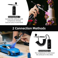 Portable Cordless Airbrush Kit for Makeup and Crafts