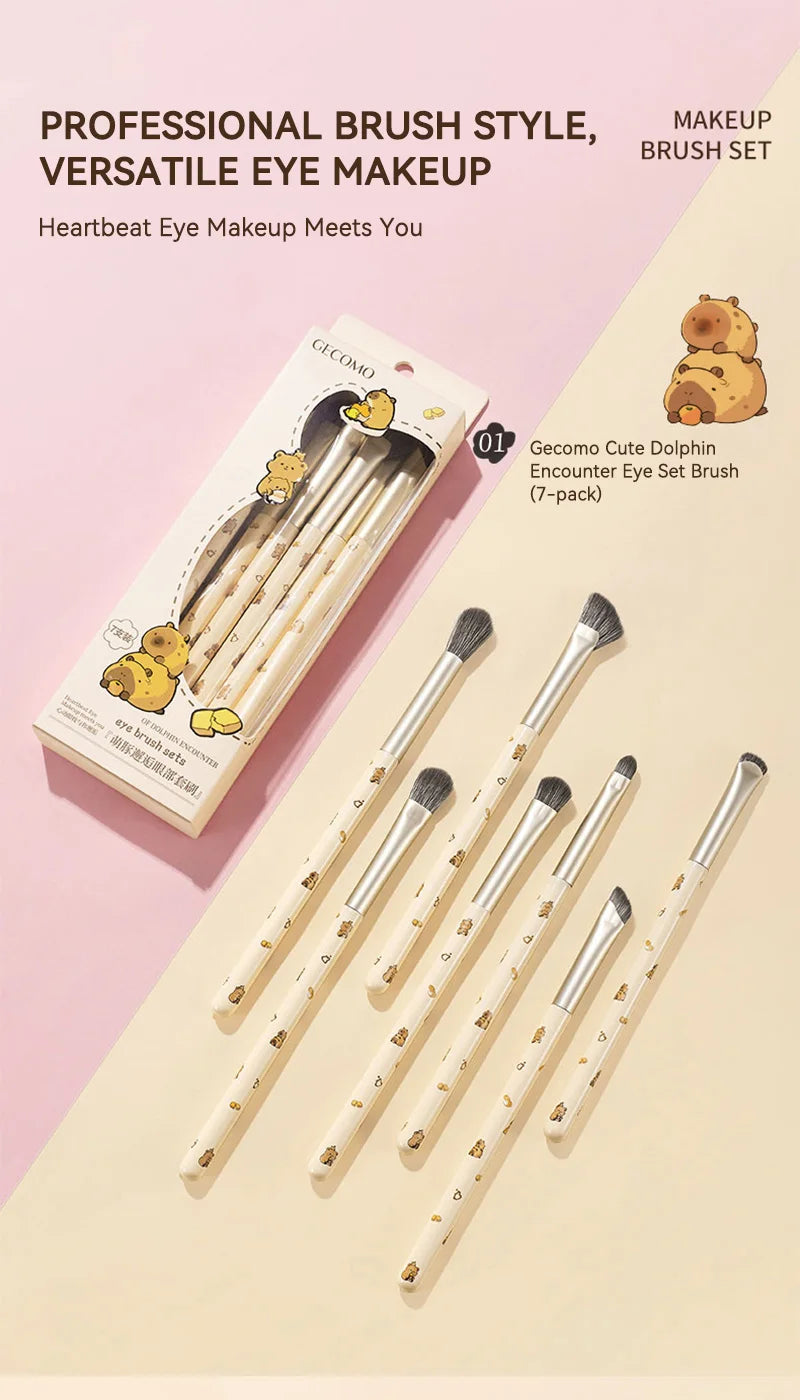 Professional 8-Piece Precision Eye Makeup Brush Set - 7