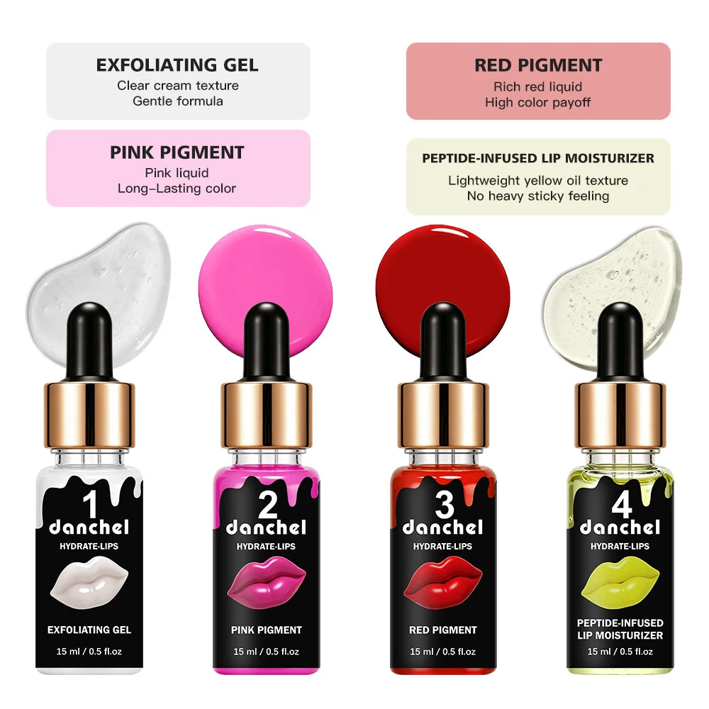 4-Step Hydrating Lip Care & Color Treatment Set - 5