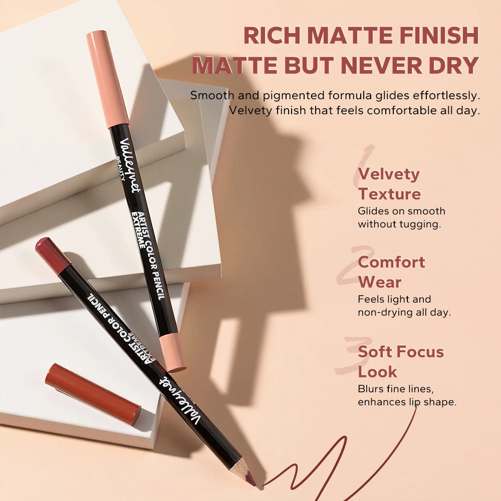 Matte Nude Lip Liner and Eyeliner Collection - 5