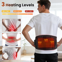 Heated Lumbar Massage Belt for Back Pain Relief