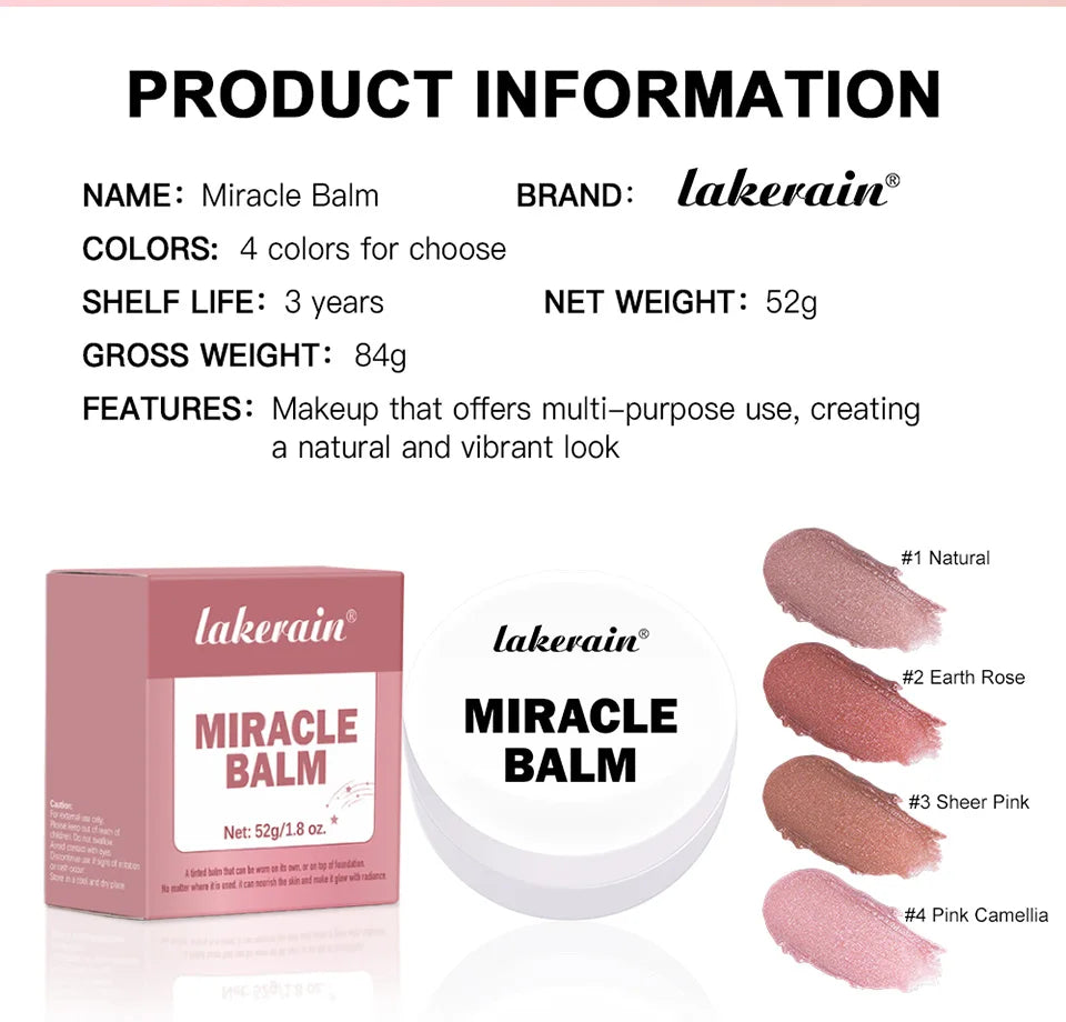 Multi-Purpose Cream Glow Balm for Cheeks, Lips and Eyes - 17