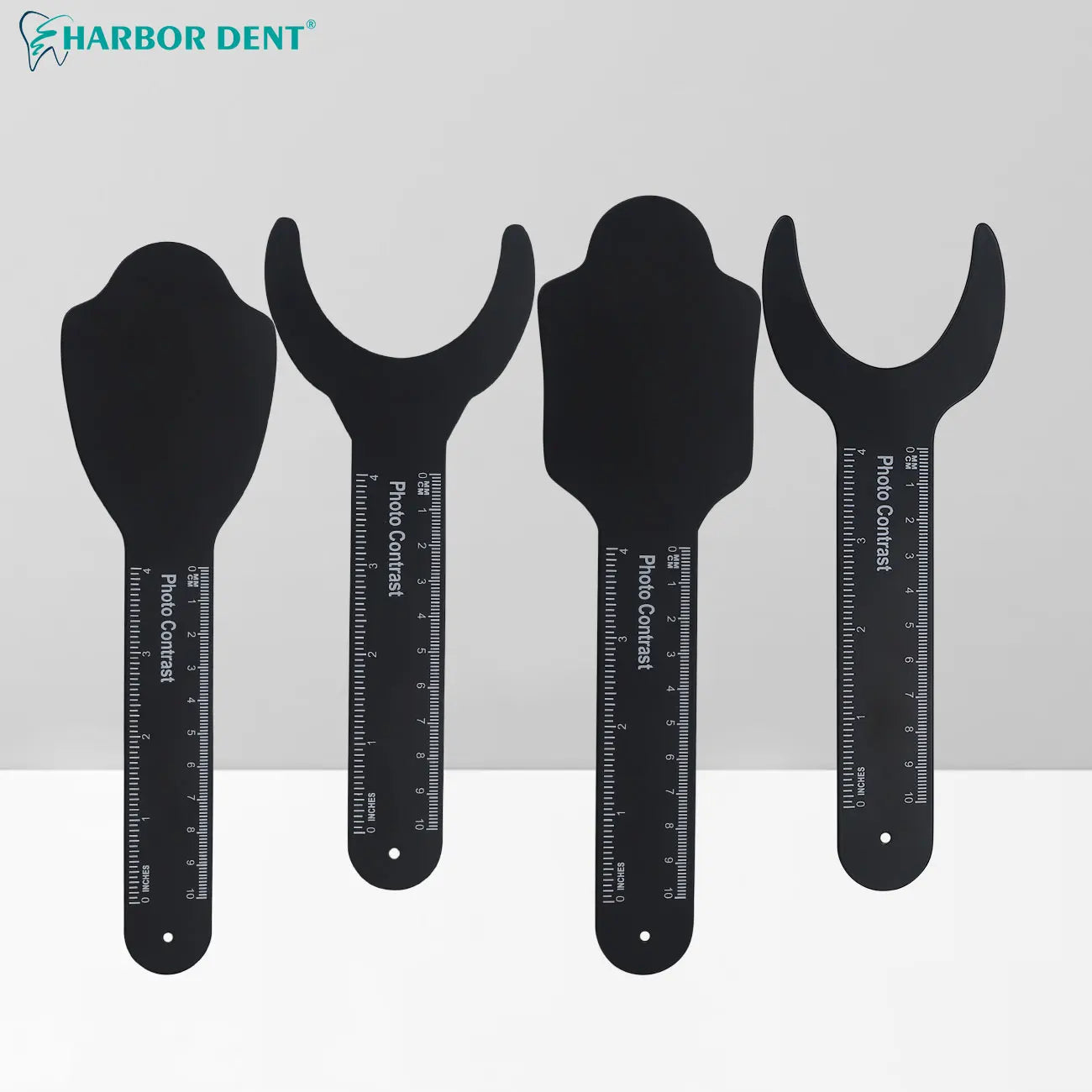 Dental Photography Contrast Board with Measurement Scale - 3