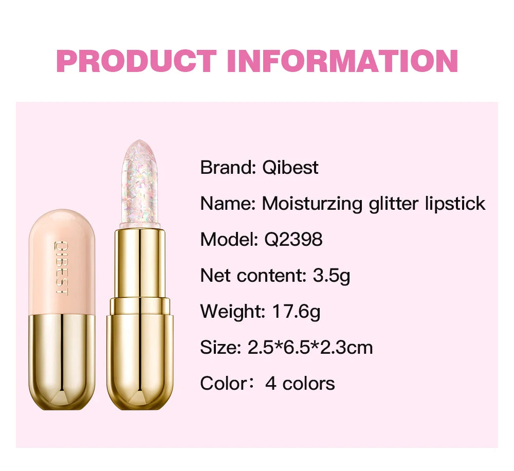 Color-Changing Glitter Jelly Lip Balm - 18