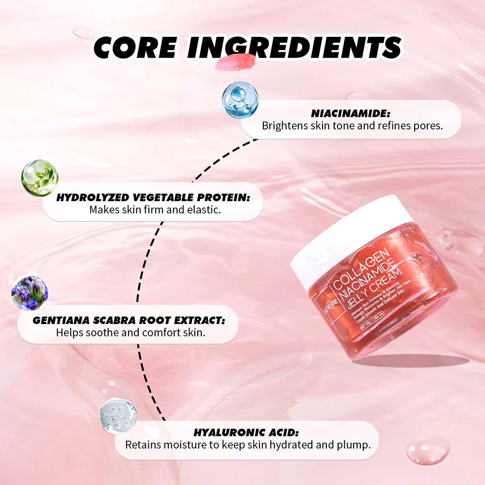 Firming Collagen Peel-Off Mask and Jelly Cream Set - 6
