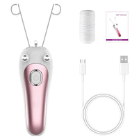 Portable Electric Cotton Threading Hair Remover for Face and Body