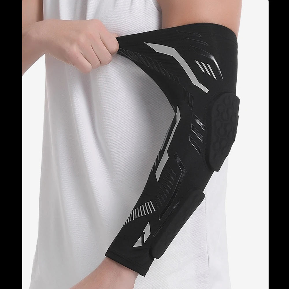Padded Compression Arm Sleeve for Sports and Injury Protection - 20