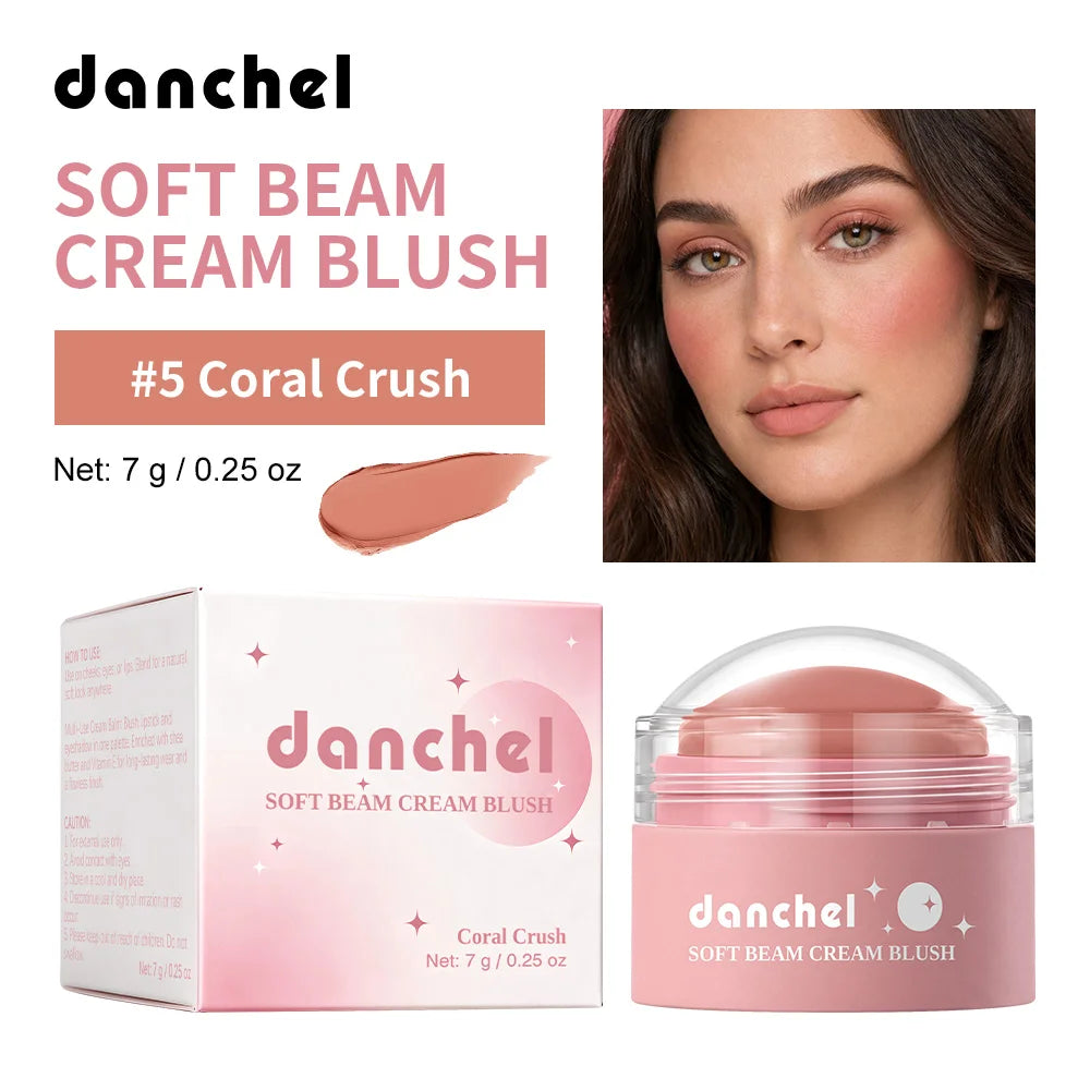 Multi-Use Soft Cream Blush for Cheeks, Lips, and Eyes - 24