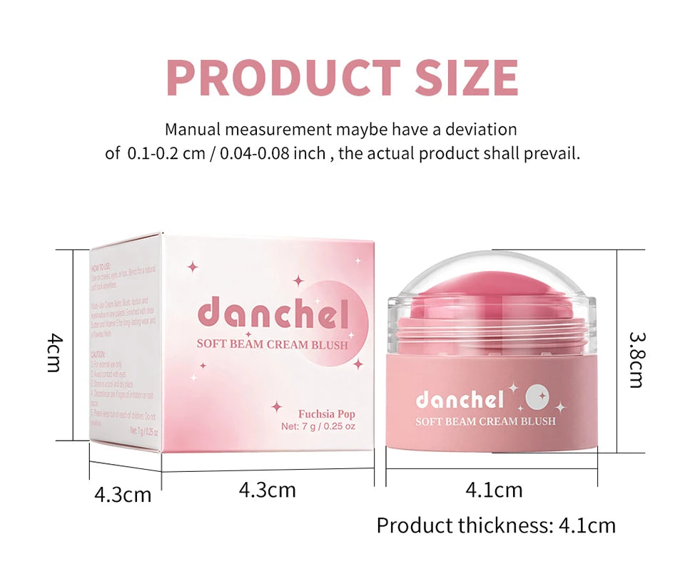 Multi-Use Soft Cream Blush for Cheeks, Lips, and Eyes - 17