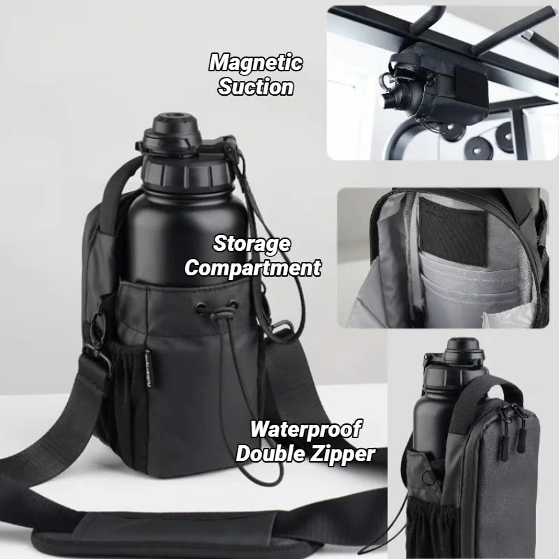 Magnetic Gym Bag for Water Bottle and Phone - 13