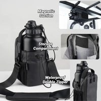 Magnetic Gym Bag for Water Bottle and Phone