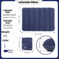 Inflatable Travel Pillow for Neck, Back, and Leg Support
