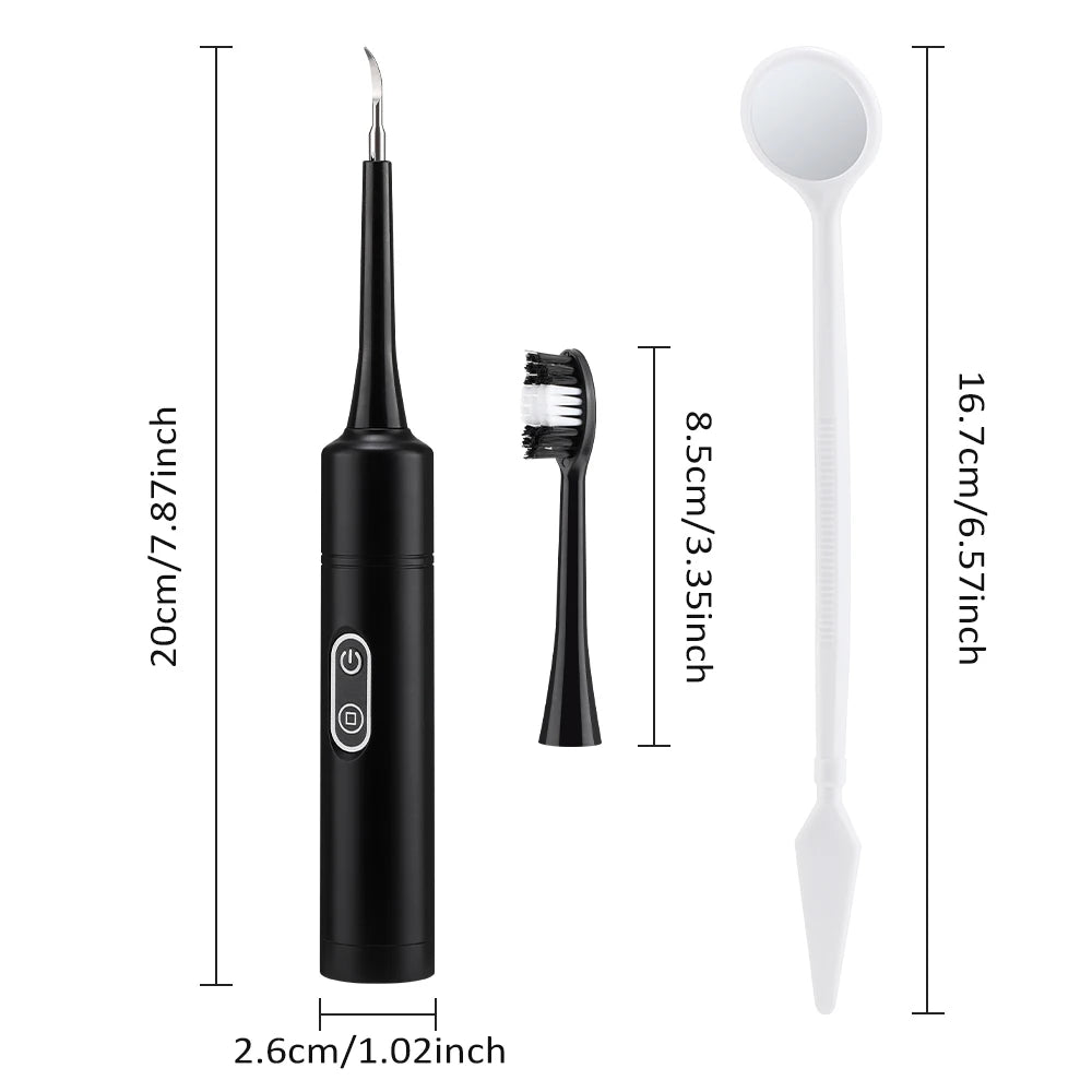 2-in-1 Electric Sonic Tooth Cleaner and Plaque Remover - 9