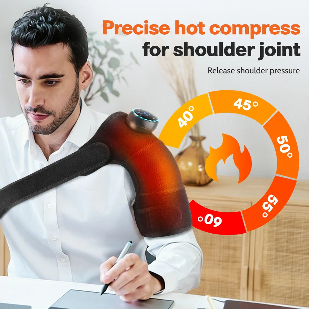 Heated Vibration Massage Shoulder and Joint Wrap - 43