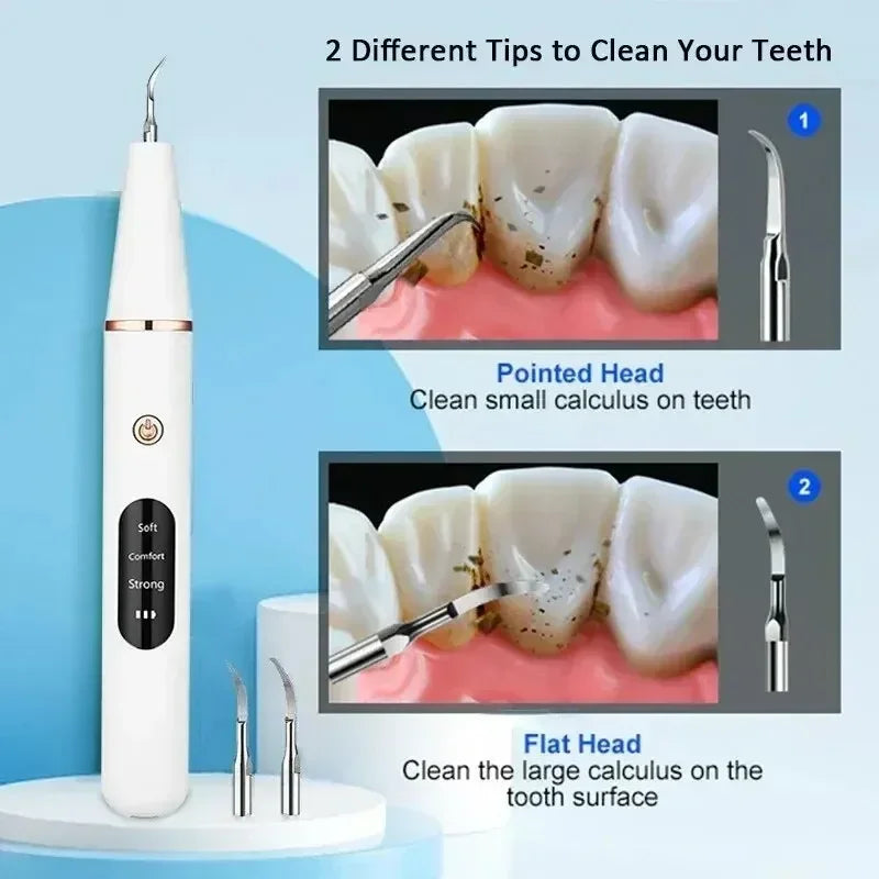 Electric Sonic Teeth Tartar Remover and Plaque Cleaner - 4