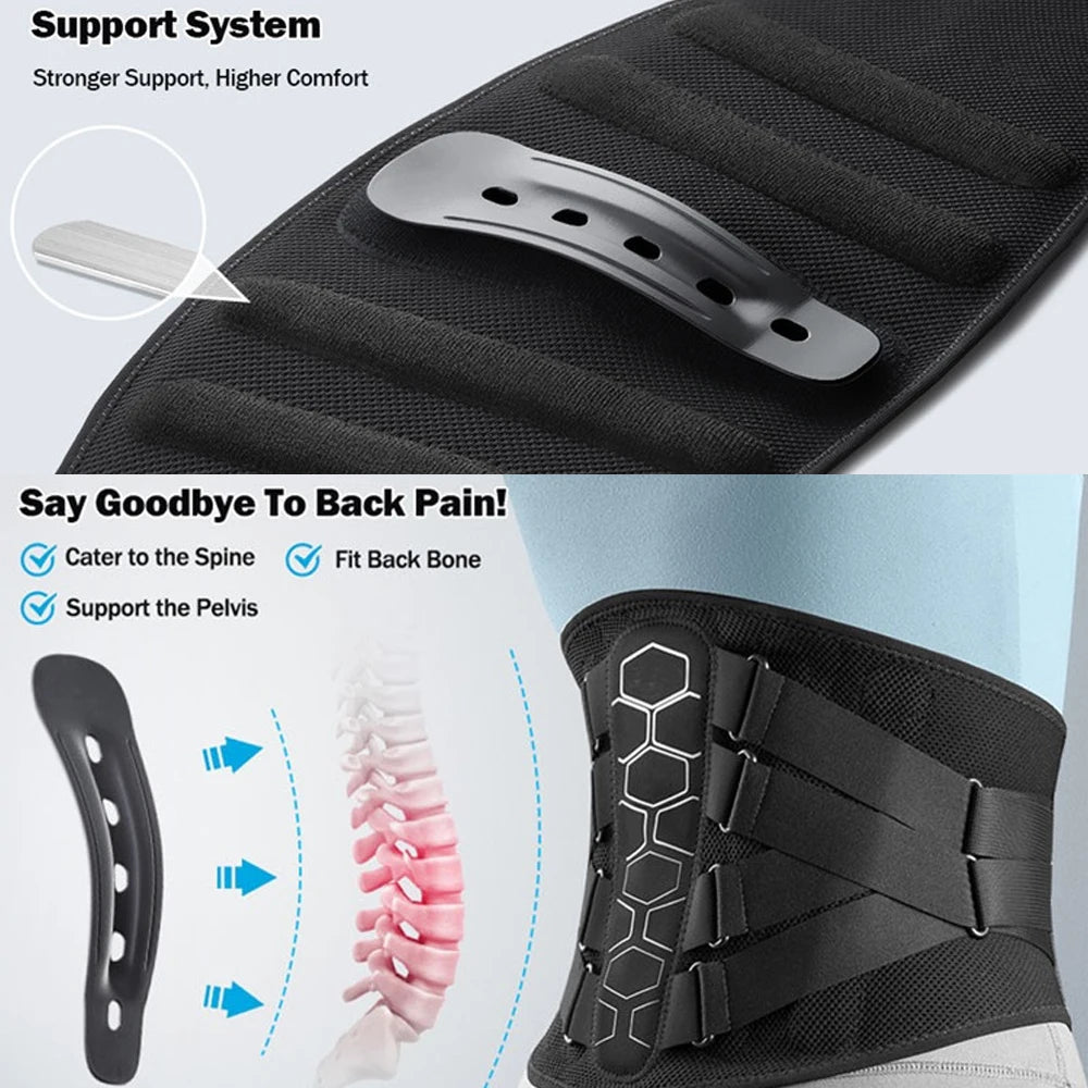 Ergonomic Lumbar Support Brace for Back Pain Relief - 4