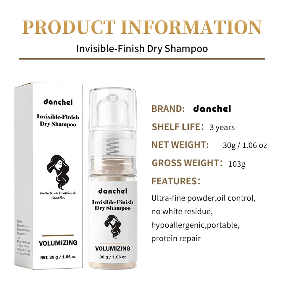 Volumizing Invisible Dry Shampoo Powder for Greasy Hair - 14