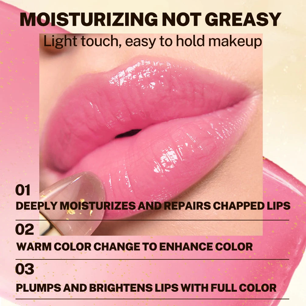 Color-Changing Moisturizing Glitter Lip Balm - 4