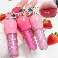 Hydrating Strawberry Pendant Mirror Lip Gloss