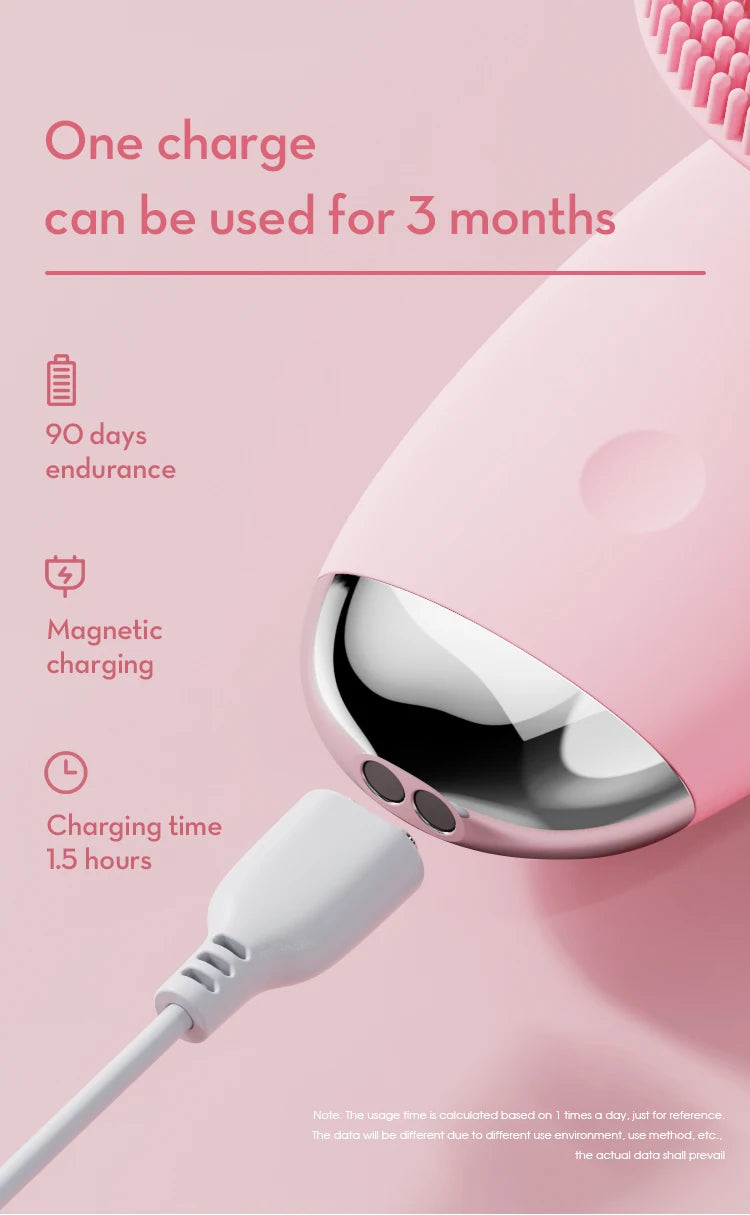 Electric Silicone Facial Cleansing Brush for Pore Cleaning - 15